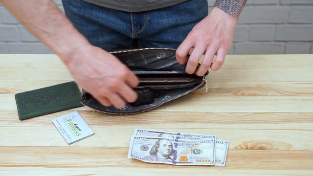 Обзор кожаной мужской барсетки GRANDE PELLE 11263 смотреть онлайн