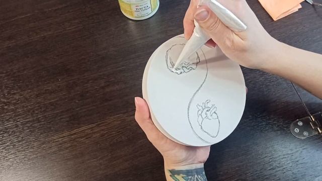 Картина текстурной пастой/ Painting with texture paste смотреть онлайн