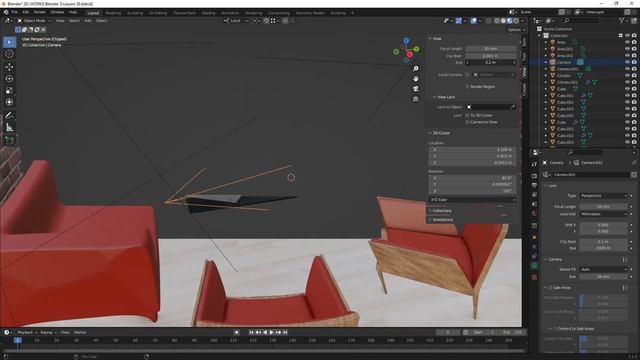 BLENDER Videocourse - 26 - Camera and View, Manage Cameras, Focal Lenght, Depth of Field, DOF, Focu смотреть онлайн