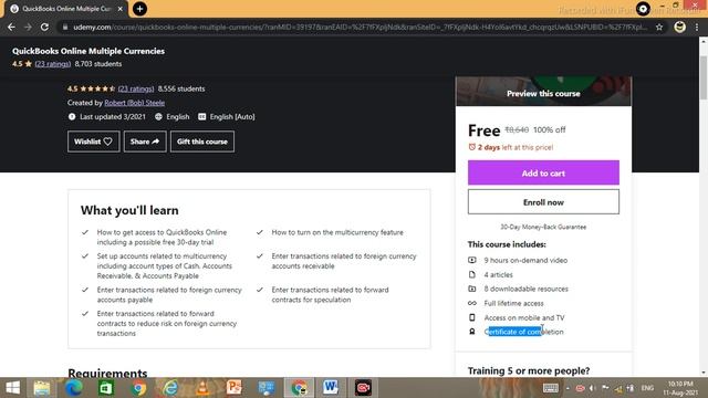 Free with Certificate | QuickBooks Online Multiple Currencies смотреть онлайн