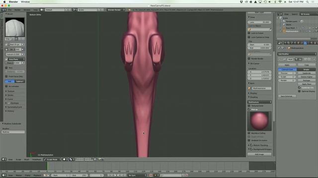 Carnotaurus in Blender - Part 2 (Sculpting) смотреть онлайн
