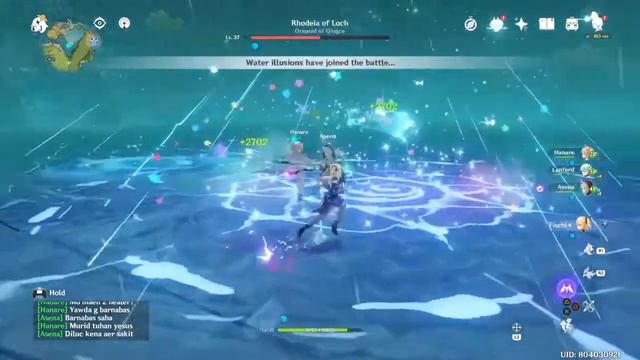 Genshin Impact PS4 - Coop 4 Players Gameplay vs Oceanid Boss смотреть онлайн