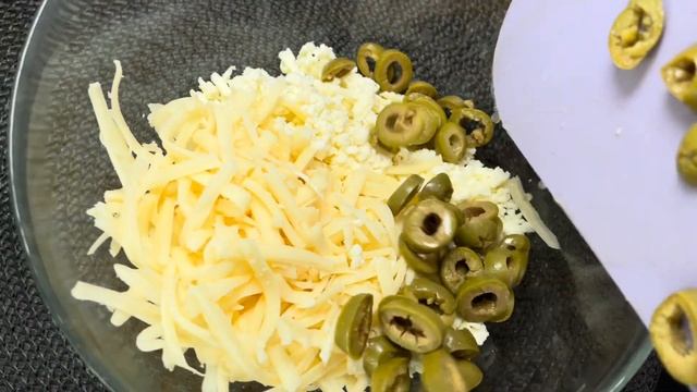 Болгарский перец фаршированный ОЛИВКАМИ🫒