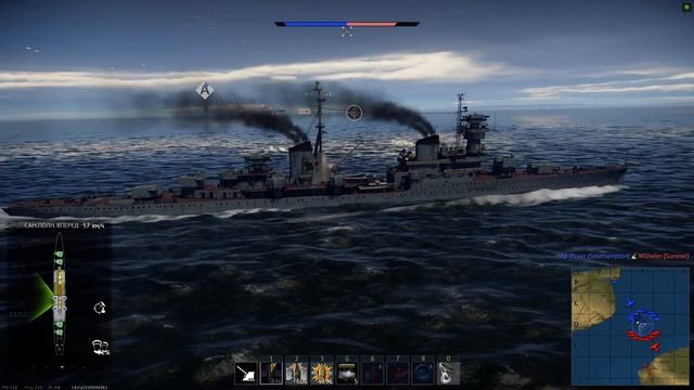 War Thunder - Naval Battle : Pr.68K Chapayev, Pr.26 Kirov смотреть онлайн