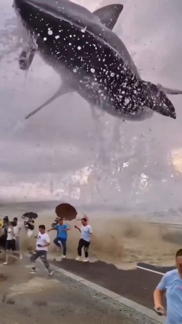 Shark came out of water. #shorts #trending #viral смотреть онлайн