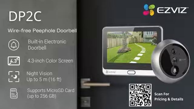 DP2C - Wire-free Peephole Doorbell смотреть онлайн