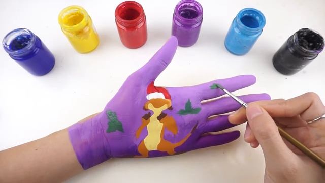 Learn Colors Body Paint for Children l How to Draw Timon l The King Lion смотреть онлайн