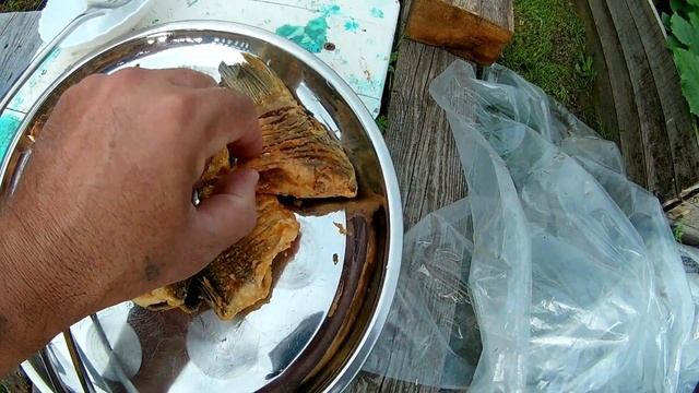 Паромная переправа, жареные караси!