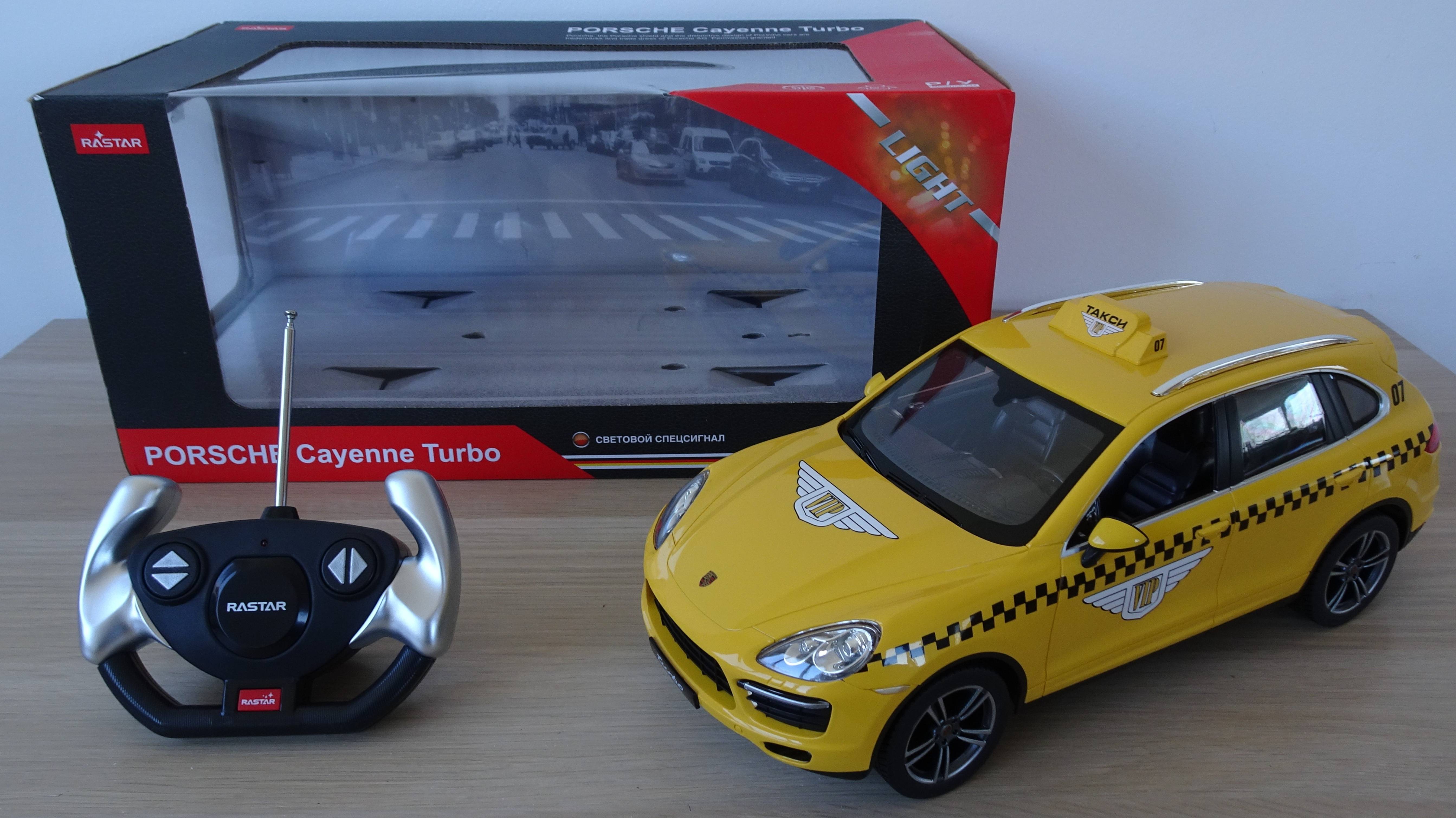 Rastar Редкая специальная серия Porsche Cayenne Turbo VIP Taxi 1:14 Р/У машинка - Распаковка и обзор