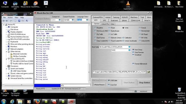 vivo y66 flashing on miracle