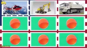 Транспорт и спецтехника, видео для детей, изучаем транспорт и звуки  Машинки слайд шоу
