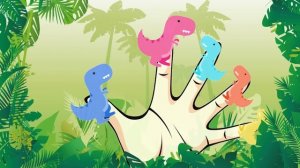 Finger Family Crazy Dinosaur Family Nursery Rhyme | Funny Finger Family Songs For Children