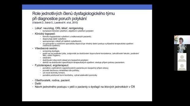 Logopedická intervence u starších pacientů s poruchami polykání смотреть онлайн