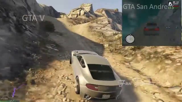 GTA 5 vs GTA San Andreas Mount Chiliad смотреть онлайн