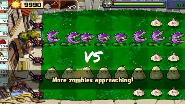 PvZ Survival mood No shooting Plants Who will Win? смотреть онлайн