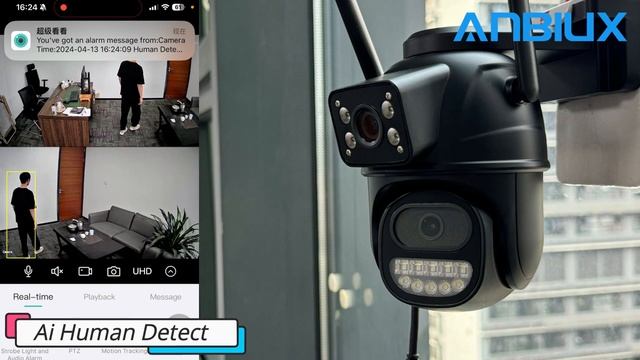 6K 12MP наружная Wi-Fi камера. смотреть онлайн