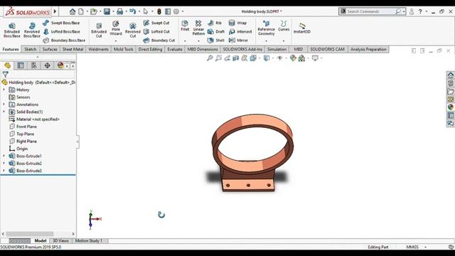 Solidworks exercise 7/ how to make flange in solidworks смотреть онлайн