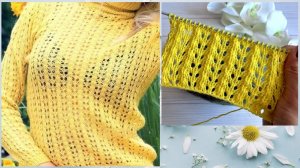 Ажурный, воздушный узор для летних изделий. Мастер - класс