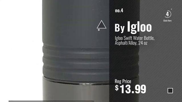 Best Igloo Water Bottles [2018]: Igloo Swift Water Bottle, Asphalt/Alloy, 36 oz смотреть онлайн