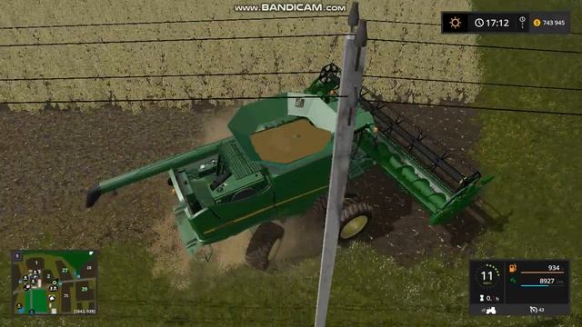 FS 17 Уборка гороха новым Комбайном John Deere (Село Ягодное) смотреть онлайн