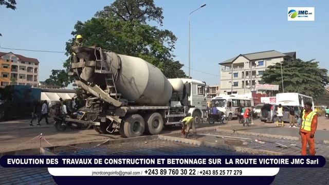EVOLUTION DES TRAVAUX DE CONSTRUCTION ET BETONNAGE SUR LA ROUTE VICTOIRE JMC Sarl смотреть онлайн