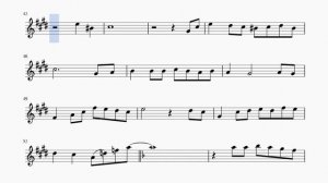 Облака - белогривые лошадки. В.Шаинский - С.Козлов. Ноты для альт саксофона