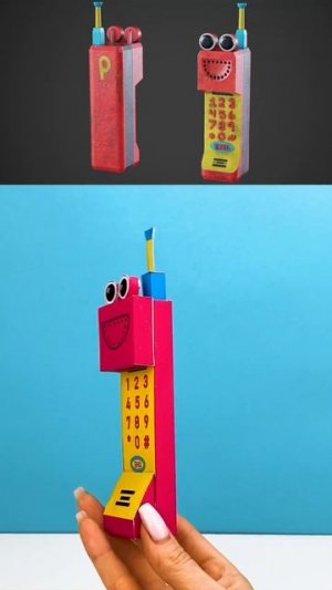 Олли Прототип - игрушка из Поппи Плейтайм 4 – Простая бумажная поделка