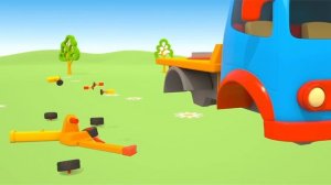 Грузовичок Лева развивающие мультики для детей. Новая серия - Башенный кран на свалке