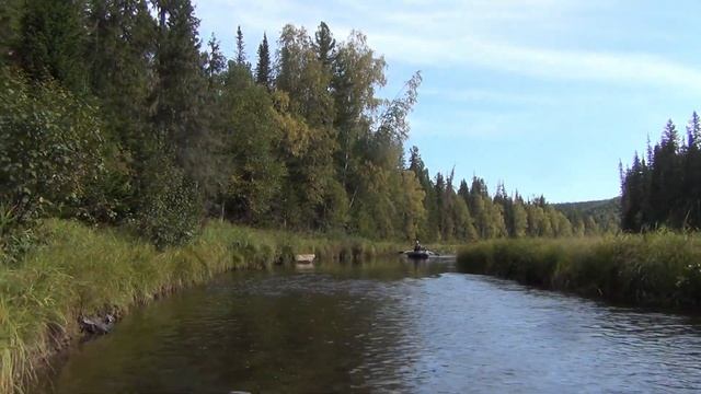 32 Серия Ловля Рыбы Ленок на Спиннинг Блесна Тайга Острова ниже Переката Черный Сухой пит смотреть онлайн