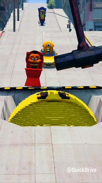 Skibidi Toilets & Cars VS Pac-Man & Hammer in BeamNG.Drive #shorts #beamng #beamngdrive смотреть онлайн