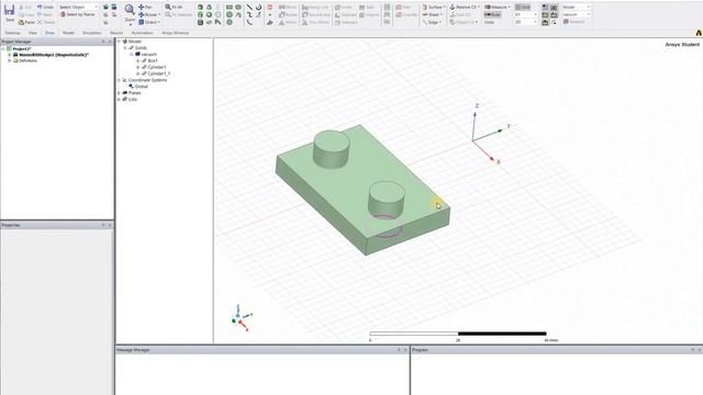 Ansys Electronics Desktop Student - Geometria elkészítése смотреть онлайн
