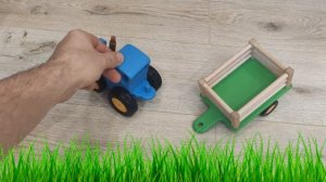 синий трактор учит детей собирать игрушки за собой