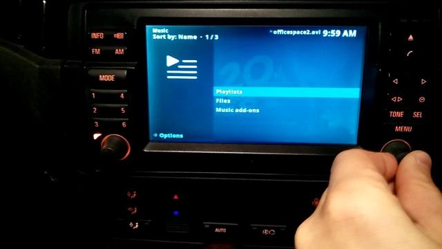 PiBUS and Raspberry Pi (Kodi 17) in BMW with new Estuary skin смотреть онлайн