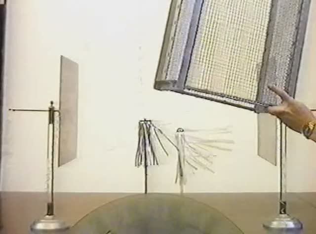 Физика. Опыты. Электричество и магнетизм. Проводник во внешнем поле. Электростатическая защита смотреть онлайн