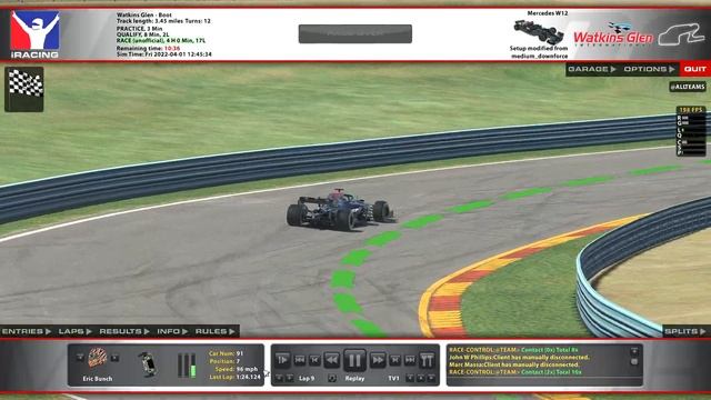 iRacing Simulator With the Mercedes AMG W12 смотреть онлайн