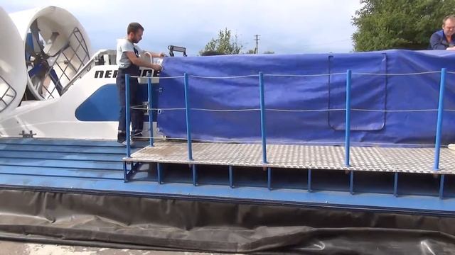 Ховеркрафт Н23. Установка тента. смотреть онлайн