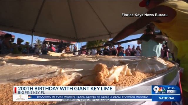 Florida Keys celebrated its 200th Birthday with Giant Key Lime Pie