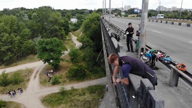 Чащихин Евгений прыжок с Кайдакского моста 20 июня 2020 смотреть онлайн