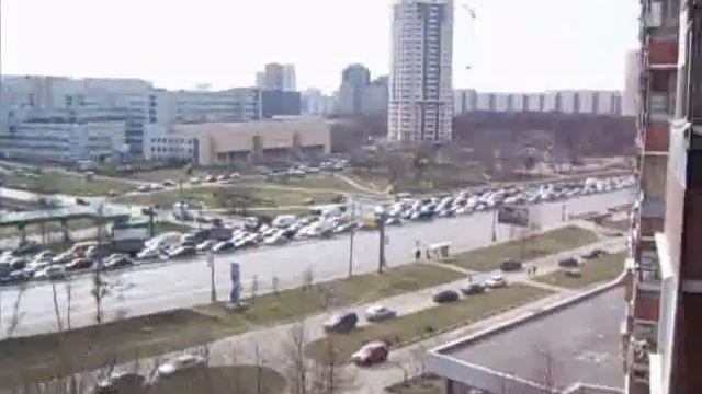 Traffic congestion on Leninskiy Prospect смотреть онлайн