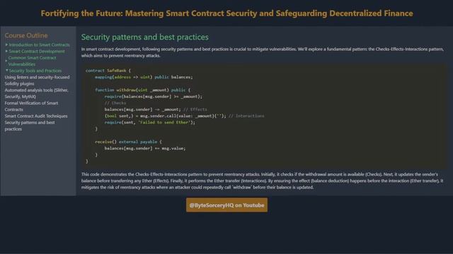 Fortifying the Future: Mastering Smart Contract Security and Safeguarding Decentralized Finance смотреть онлайн