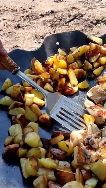 Жареная картошка на САДЖ