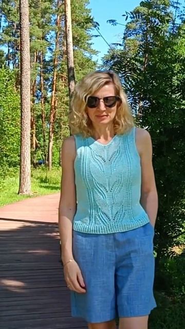 Шикарная вязаная майка своими руками. смотреть онлайн