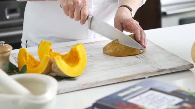 How to cut the skin off pumpkin | Kitchen tips + tricks смотреть онлайн