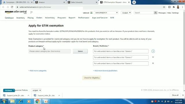 Amazon GTIN Exemption | Sell Non Branded Products Without Trademark | Techbin Online смотреть онлайн