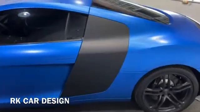 AUDI R8 - Full Color change Blue Satin Perfect Blue 3M 2080 смотреть онлайн