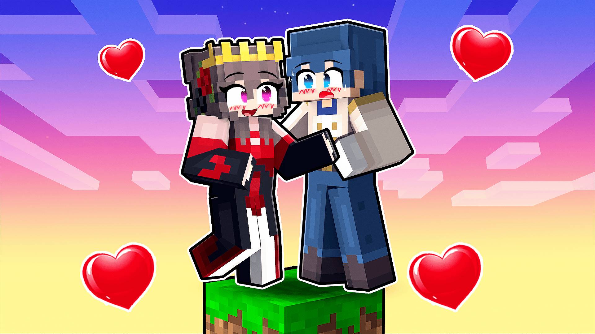 😱 Майнкрафт но Принцесса и Рыцарь Попали на ОДИН БЛОК! 2 Серия смотреть онлайн