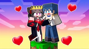 😱 Майнкрафт но Принцесса и Рыцарь Попали на ОДИН БЛОК! 2 Серия