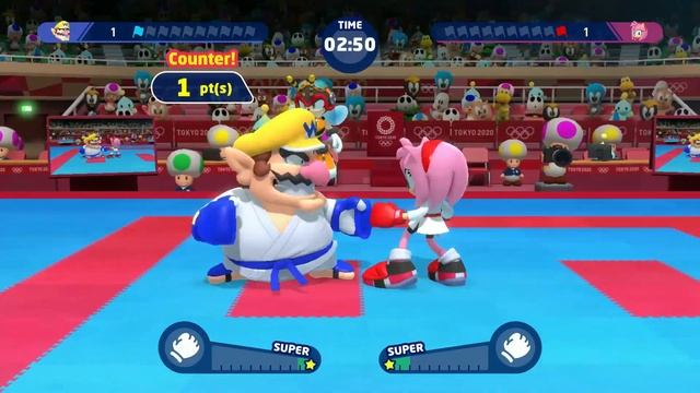 Karate Gameplay Mario & Sonic At The Olympic Games Tokyo 2020 Karate -Kumite Super Mario Character смотреть онлайн