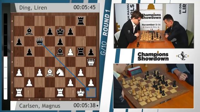 BIG RESULTS!!! DING LIREN BEATS MAGNUS CARLSEN    BLITZ CHESS 2017 CHAMPIONS SHOWDOWN