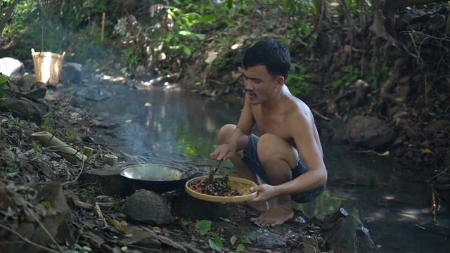 Solo Survival How To Cooking With Insctes And Eating Is So Delicicious – Survival In The Forest смотреть онлайн